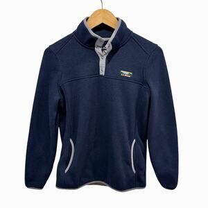 LL Bean Sweater Fleece Pullover Women's Small Blue Outdoor